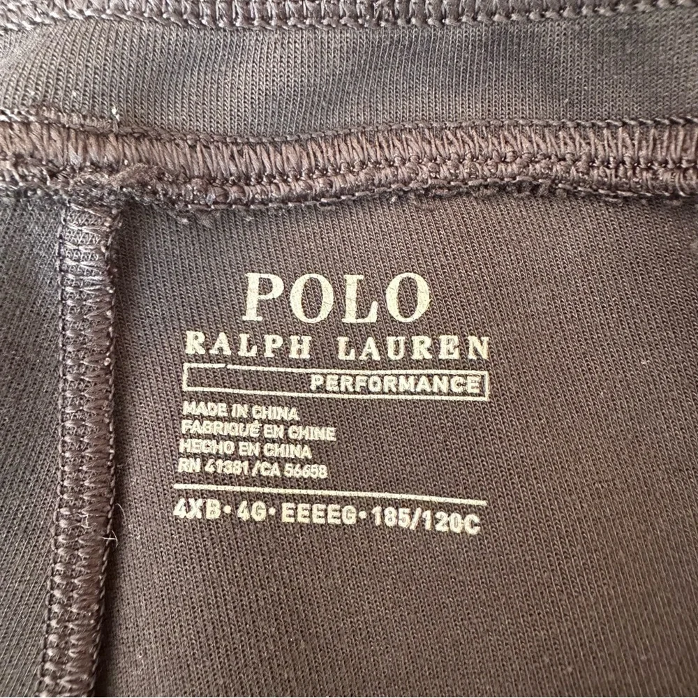 Polo Ralph Lauren Performance Double Knit Drawstring Jogger Pants Black Size 4XB